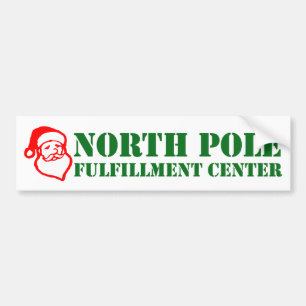 North Pole Fulfilment Centre Bumper Sticker