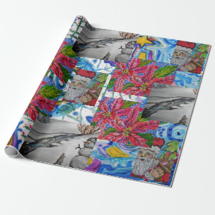 North Pole gift wrap