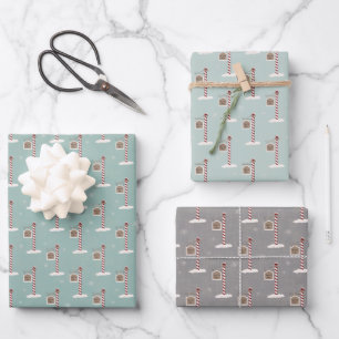 North Pole Gift Wrap - set of 3