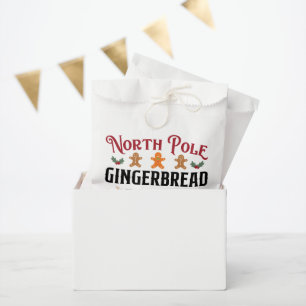 North Pole Gingerbread bakery Favour Bags