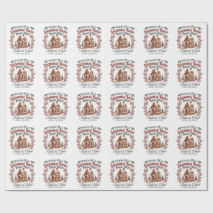 North Pole Gingerbread Barely Always fresh bakers  Wrapping Paper