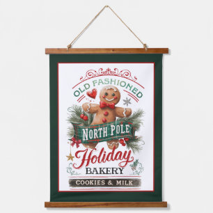 North Pole Holiday Bakery Hanging Tapestry