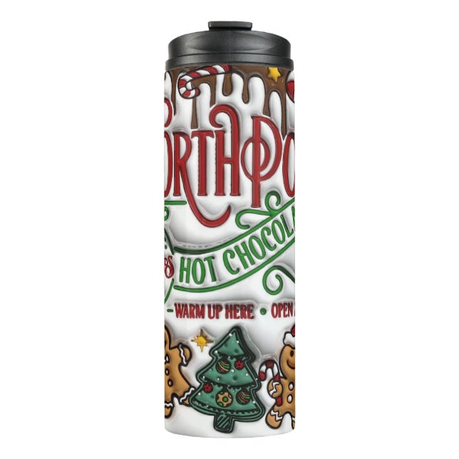 North Pole Hot Chocolate Co. Thermal Tumbler (Front)