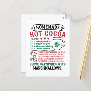 North Pole Hot Chocolate recipe  Holiday Postcard