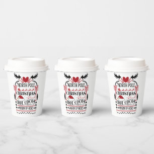 North pole hot cocoa Christmas blend  Paper Cups
