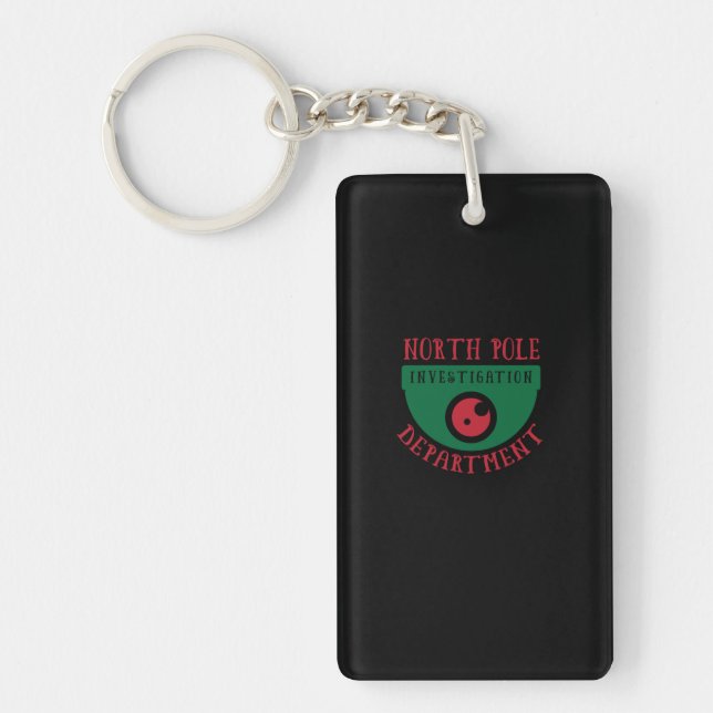 north pole investigation department key ring (Front)