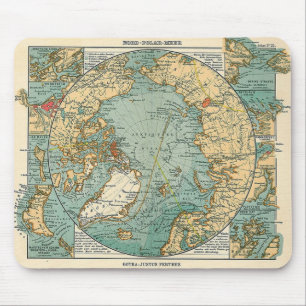 North Pole Map Mouse Mat