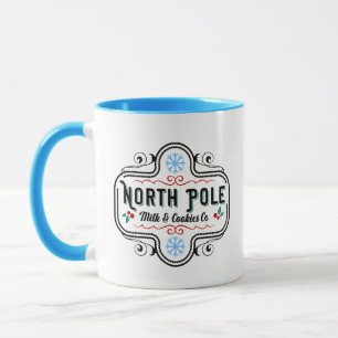 North Pole Milk Cookie Company add monogram Mug