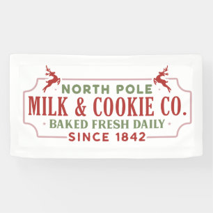 North pole milk cookie company  banner