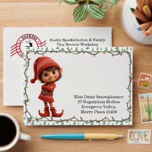 North Pole party Magic   Enchanted Elf Envelope