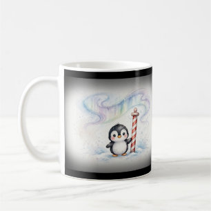 North Pole Penguin Christmas Coffee Mug