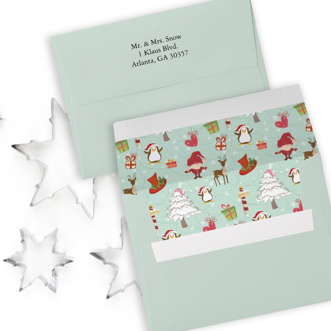 North Pole Penguin Friends Envelopes (Creator Uploaded)