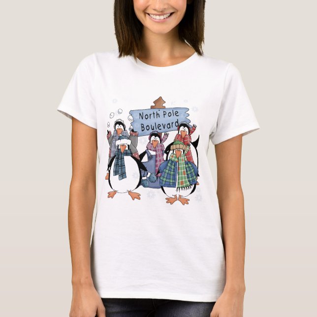 North Pole Penguins Tshirts and gifts (Front)