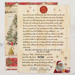 North Pole Personal Christmas Letter From Santa