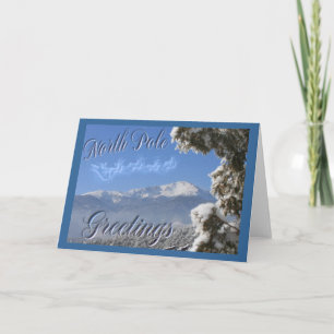 North Pole, Pikes Peak, Colorado, Greetings Holiday Card