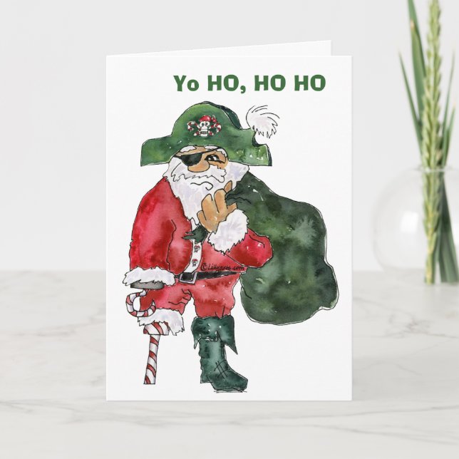 North Pole Pirate - Cptn. Crusty Kringle Card (Front)