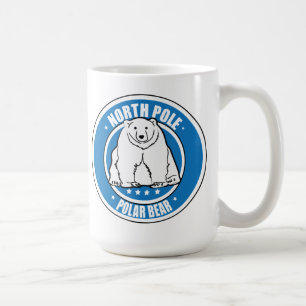 North pole polar bear coffee mug