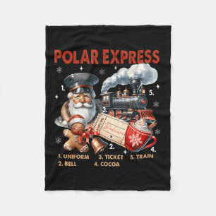 North Pole Polar Express All Abroad Believe Train Fleece Blanket