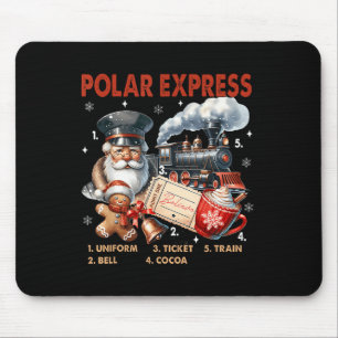 North Pole Polar Express All Abroad Believe Train Mouse Mat
