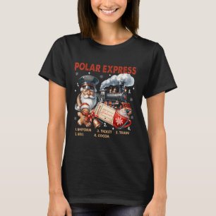 North Pole Polar Express All Abroad Believe Train T-Shirt