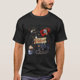 North Pole Polar Express All Abroad Santa T-Shirt