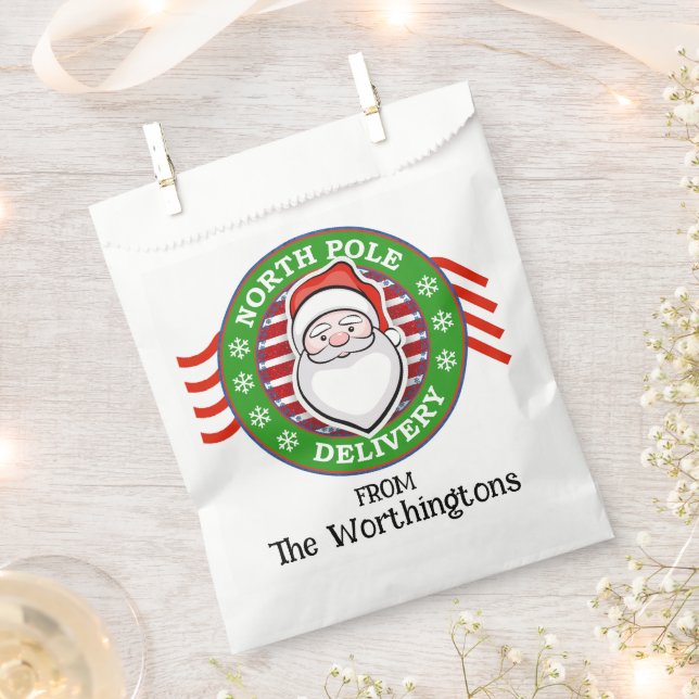 NORTH POLE POST OFFICE  FAVOR BAG (Clipped)