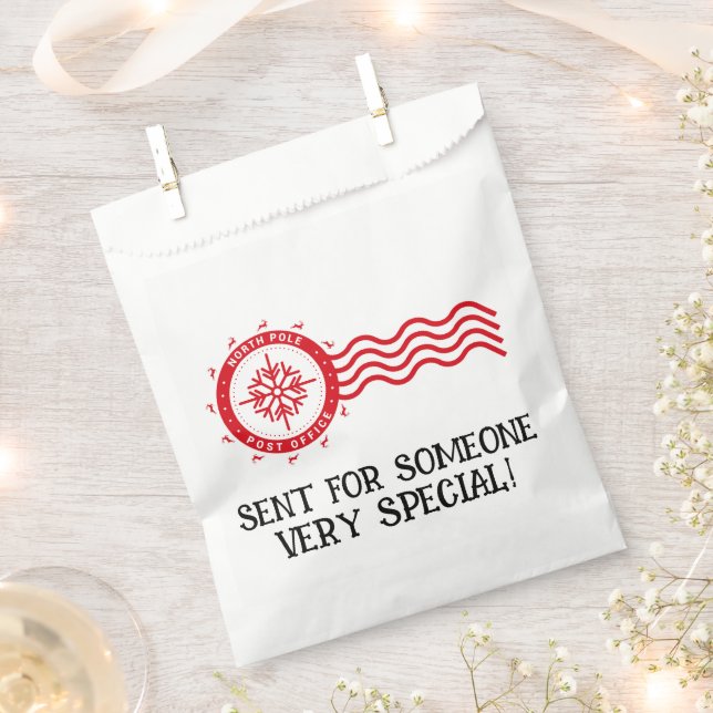 NORTH POLE POST OFFICE  FAVOUR BAGS (Clipped)