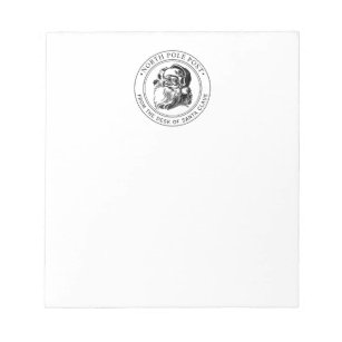 North Pole Post Official Letter from Santa Claus Notepad