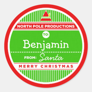 North Pole Productions Classic Round Sticker