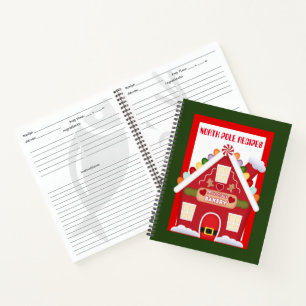 North Pole recipes by Mrs. Claus cookbook Notebook