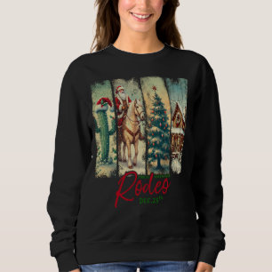 North Pole Rodeo, Funny Western Christmas Sweatshirt