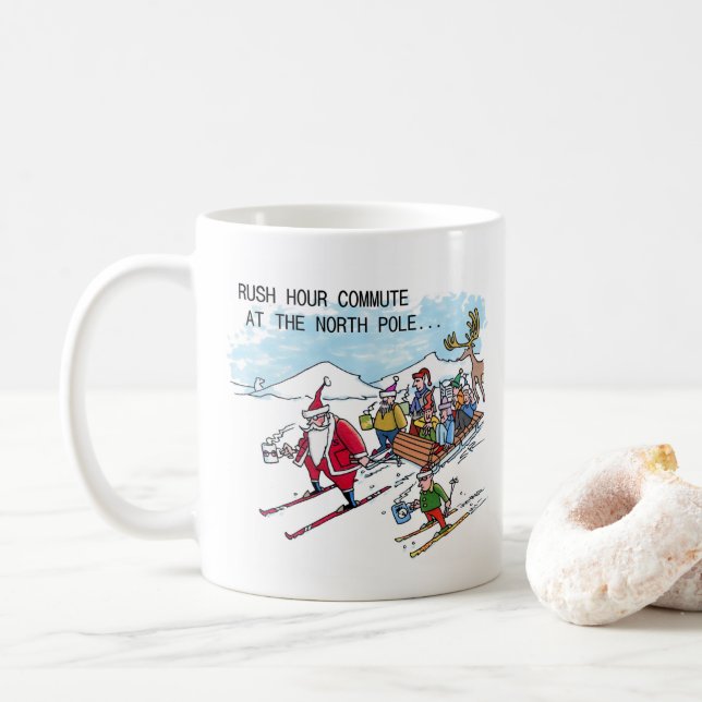 North Pole Rush Hour mug (With Donut)