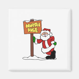 North Pole Santa Magnet