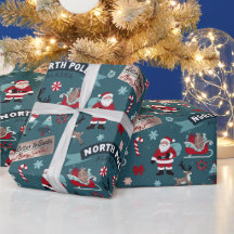 North Pole Santa Pattern — Festive Christmas