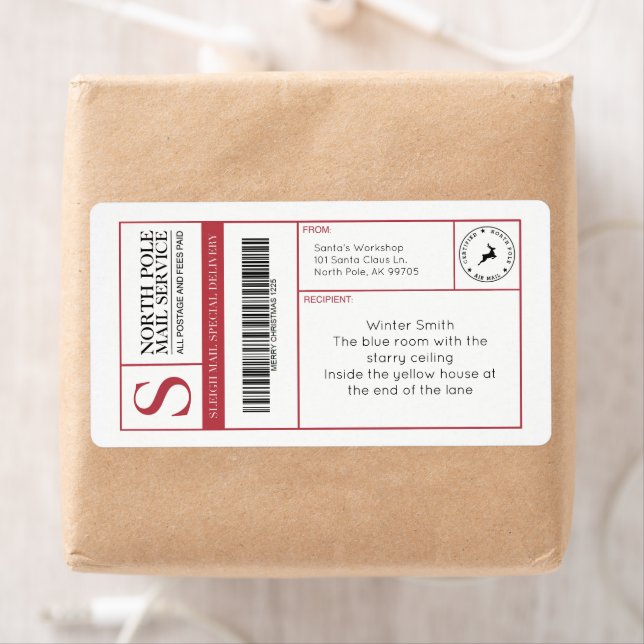 North Pole Santa’s Workshop Editable Shipping (Insitu)