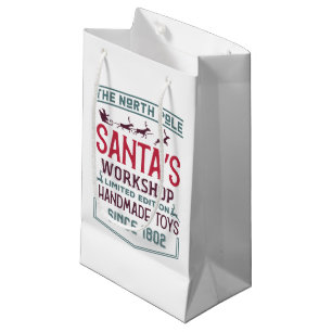 North Pole Santa's workshop Small Gift Bag