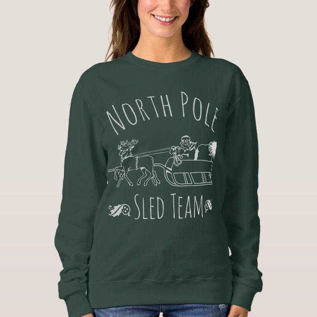 North Pole Sled Team Sweatshirt (Front)