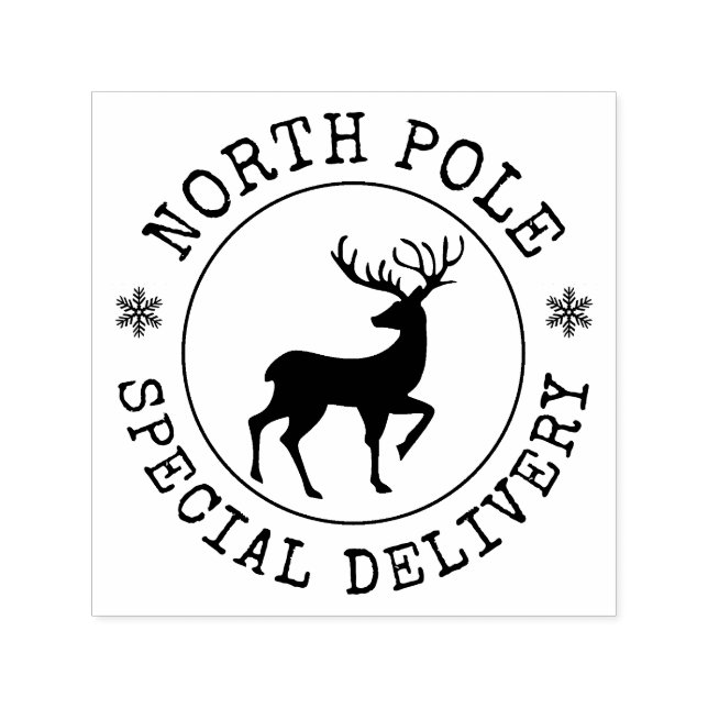 North Pole Special Delivery Christmas Holiday Self-inking Stamp (Design)