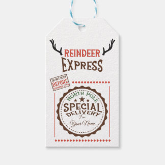 North Pole Special Delivery Gift Tags