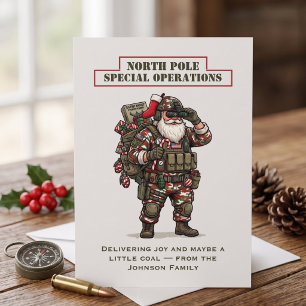 North Pole Special Operations Christmas Card