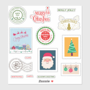 north pole stickers pack