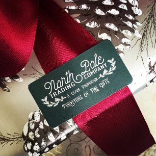 North Pole Trading Company   Christmas Labels