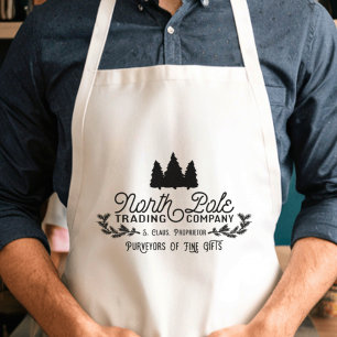 North Pole Trading Company Christmas Logo Standard Apron