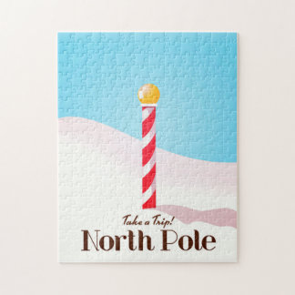 North Pole travel poster Jigsaw Puzzle