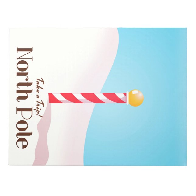 North Pole travel poster Notepad (Front)
