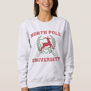 North Pole University Christmas Reindeer Sweatshirt