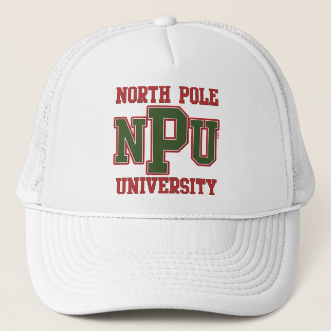 North Pole University Trucker Hat (Front)