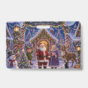 North Pole Where Christmas Lives Badge ID Badge