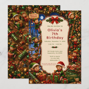 North Pole Workshop Christmas Party Invitation
