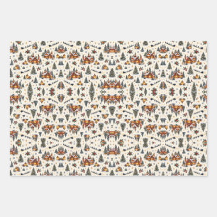 North Pole Workshop Sleigh Christmas Gift Wrap